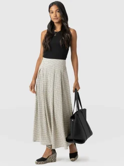 Eliza Pleated Skirt - Gingham