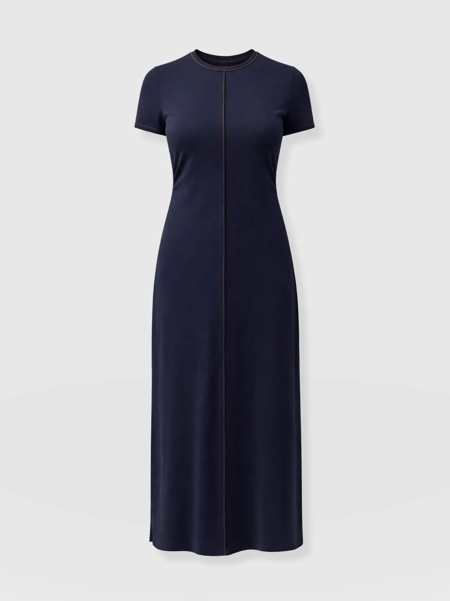 Ellen Piping Dress - Navy