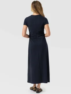 Ellen Piping Dress - Navy