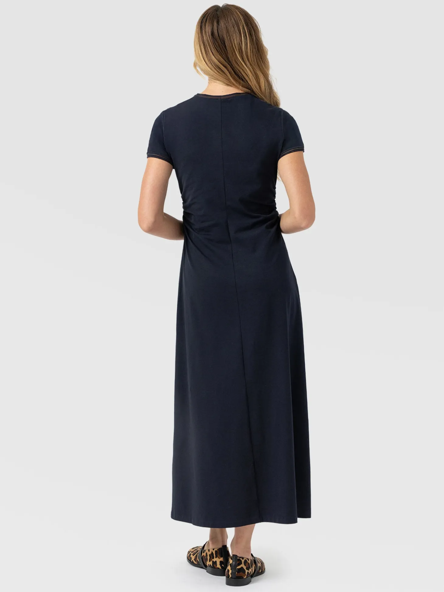 Ellen Piping Dress - Navy