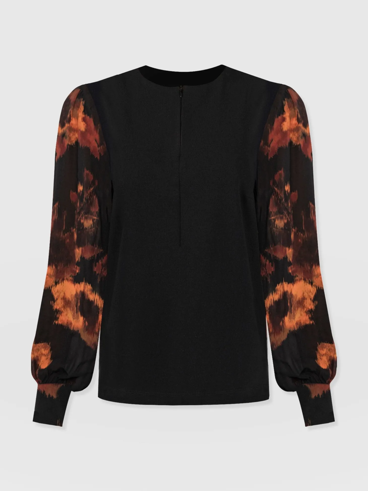 Esme Zip Up Top - Autumn Floral