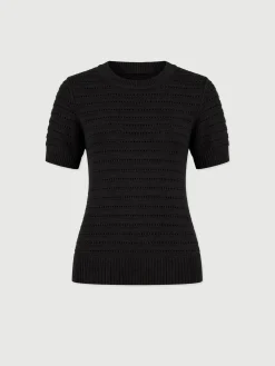 Ester Short Sleeve Knit - Black