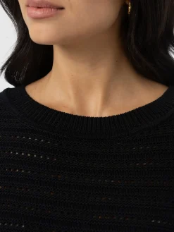 Ester Short Sleeve Knit - Black