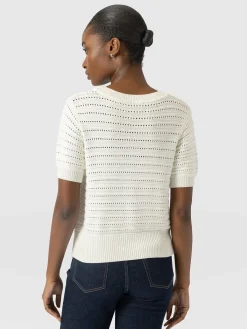 Ester Short Sleeve Knit - Cream