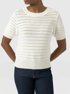 Ester Short Sleeve Knit - Cream