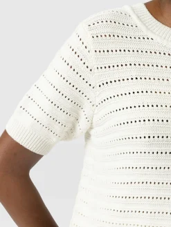 Ester Short Sleeve Knit - Cream