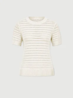 Ester Short Sleeve Knit - Cream
