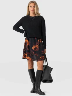 Etta Mini Layered Skirt - Autumn Floral
