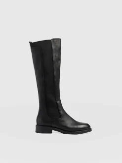 Evelyn Knee High Boot - Black