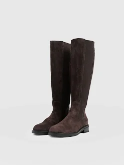 Evelyn Knee High Boot - Brown