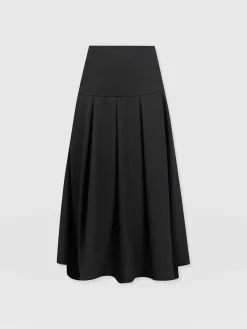 Everly Pleated Skirt - Black