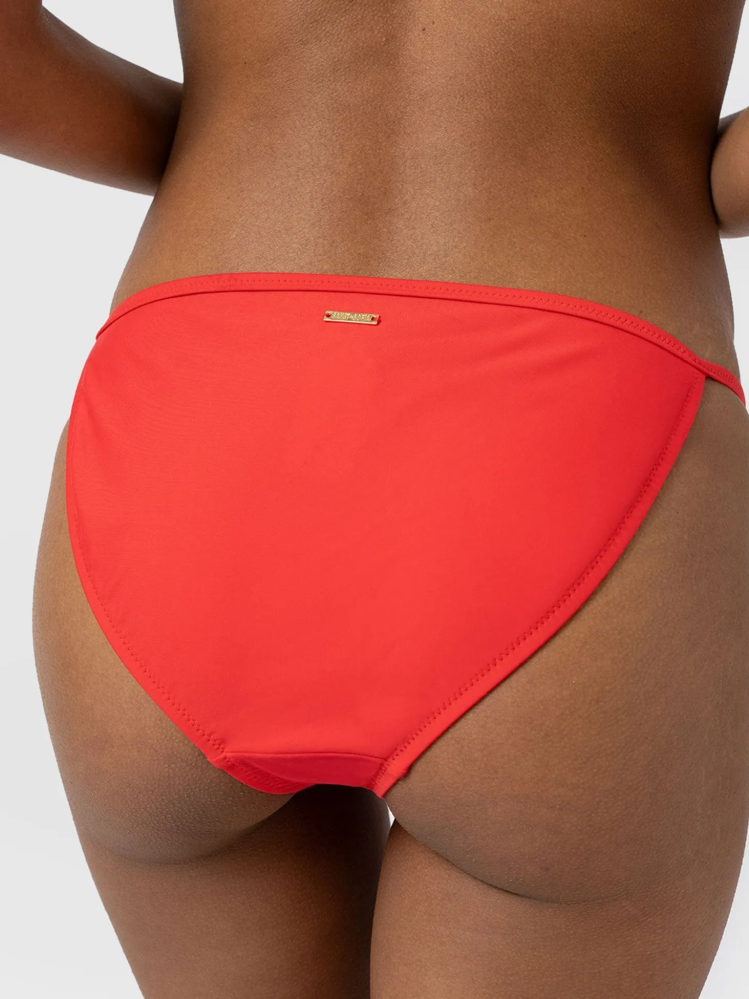 Faye Adjustable Bikini Bottom - Red