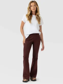 Fearne Flare Legging - Maroon