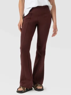 Fearne Flare Legging - Maroon
