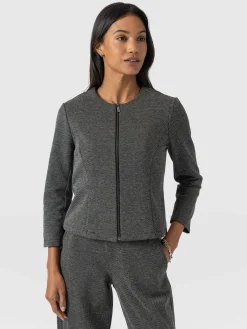 Florence Jacket - Grey Twill