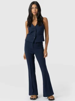 Freya Flared Pant - Navy