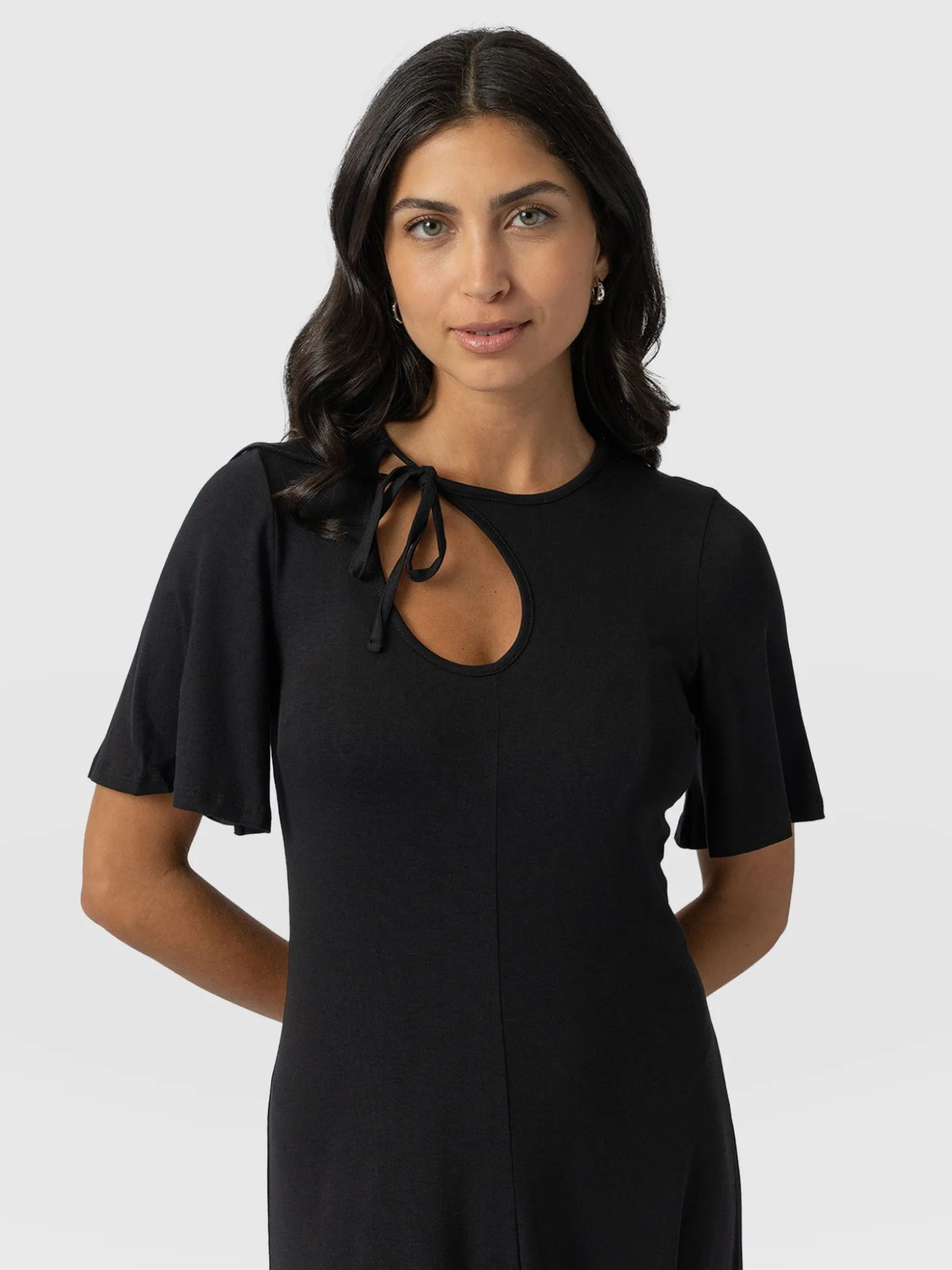 Freya Tie Dress - Black