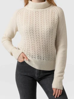 Glen Cable Knit Sweater - Cream