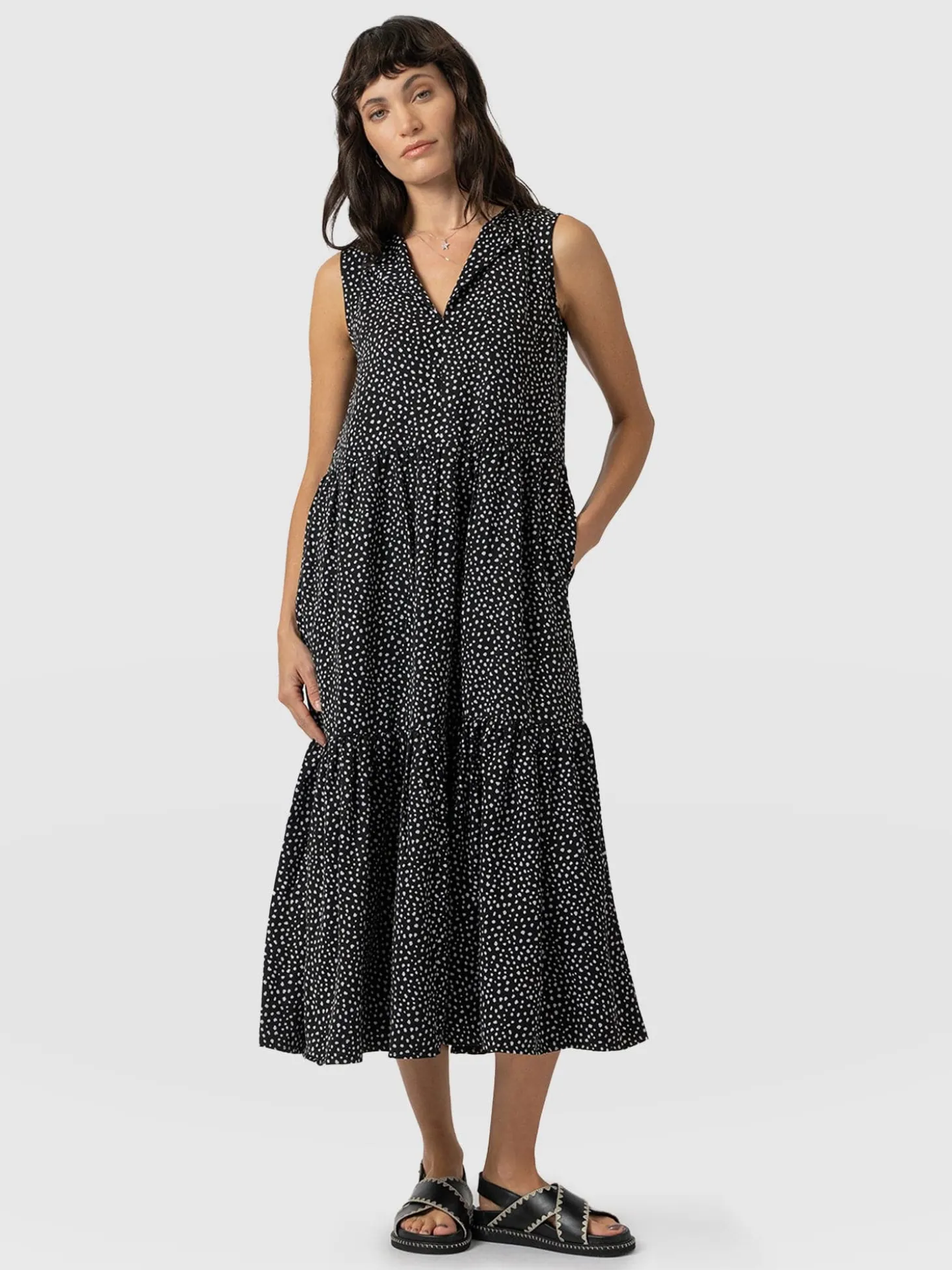 Greenwich Dress - Black Spot