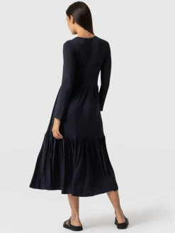 Greenwich Dress Long Sleeve - Navy