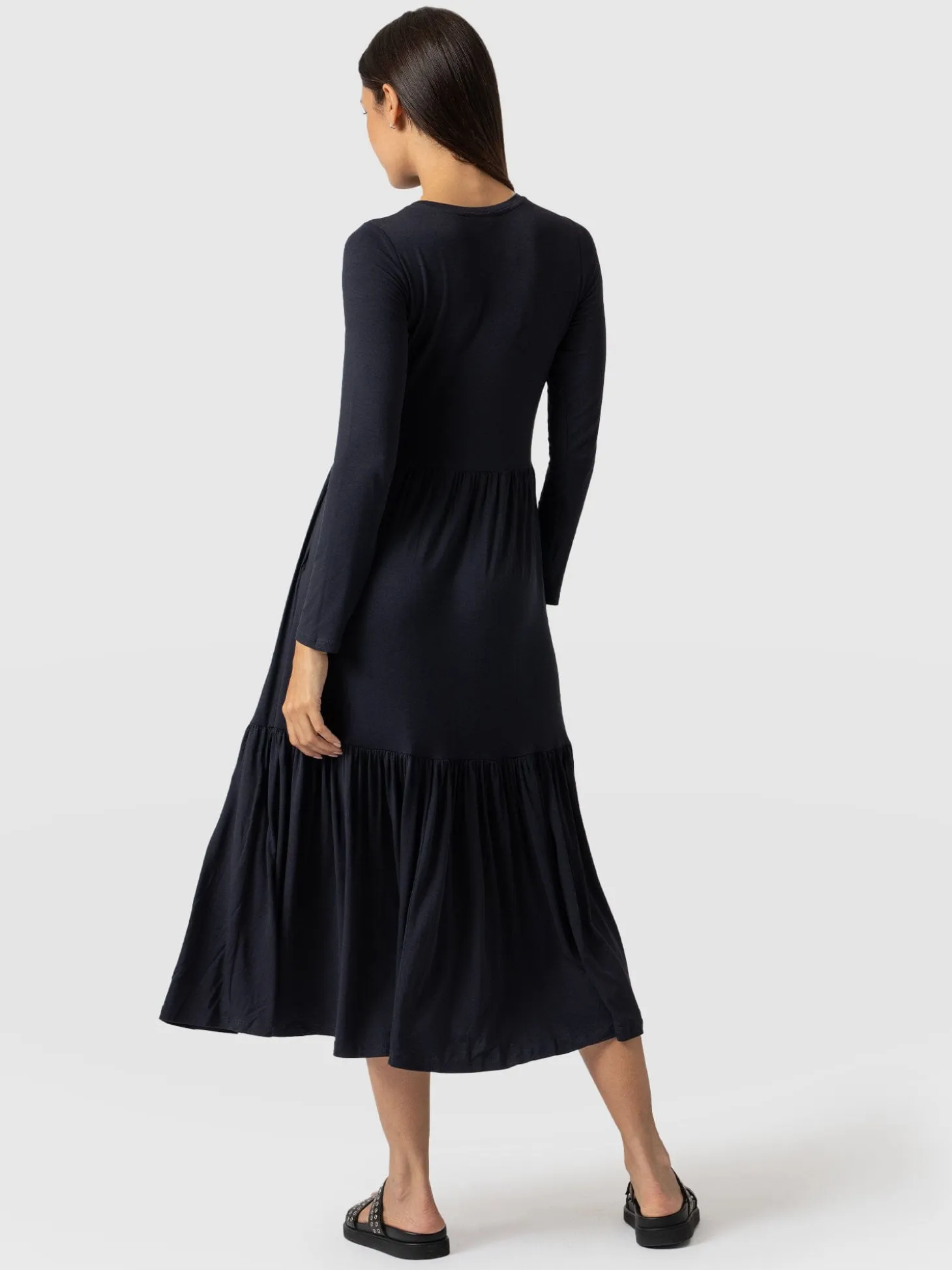 Greenwich Dress Long Sleeve - Navy