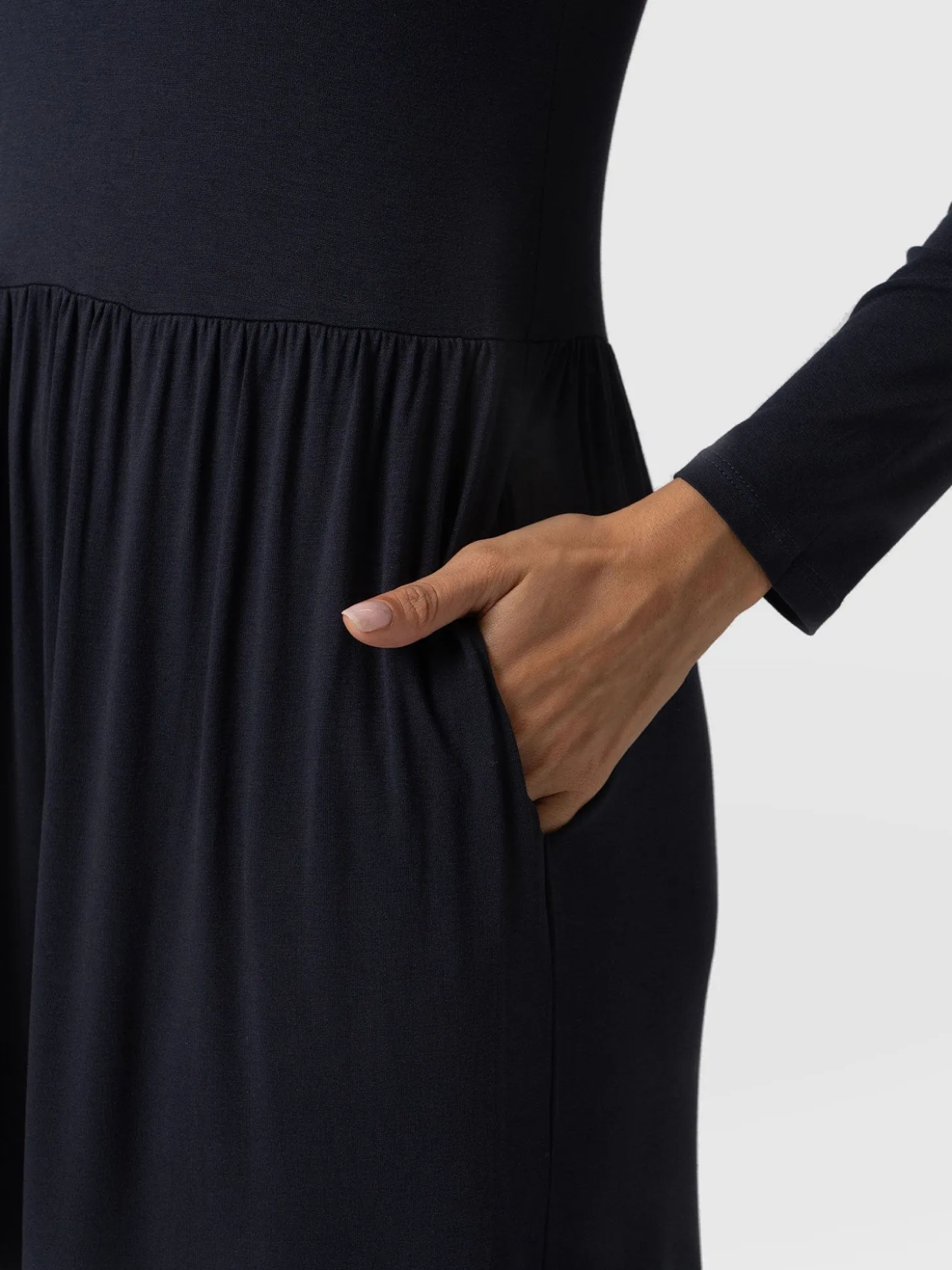 Greenwich Dress Long Sleeve - Navy