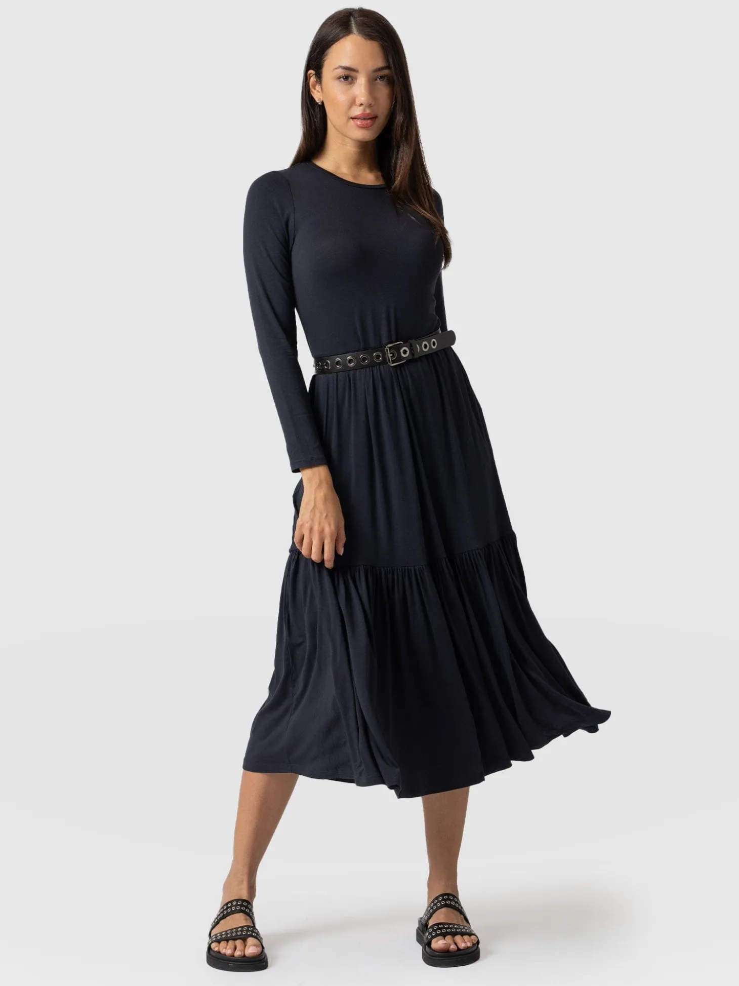 Greenwich Dress Long Sleeve - Navy