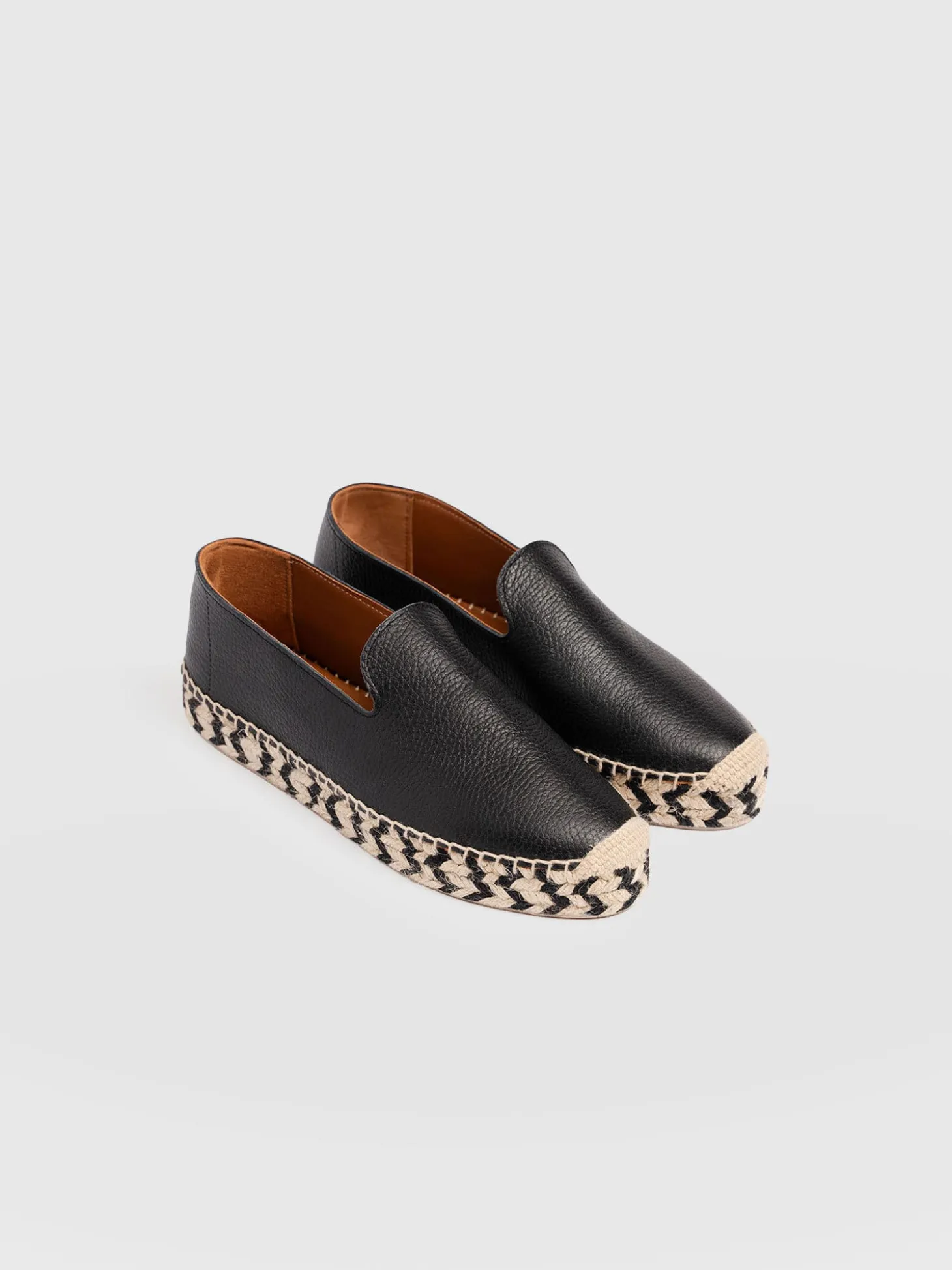 Hampton Espadrilles - Black Leather