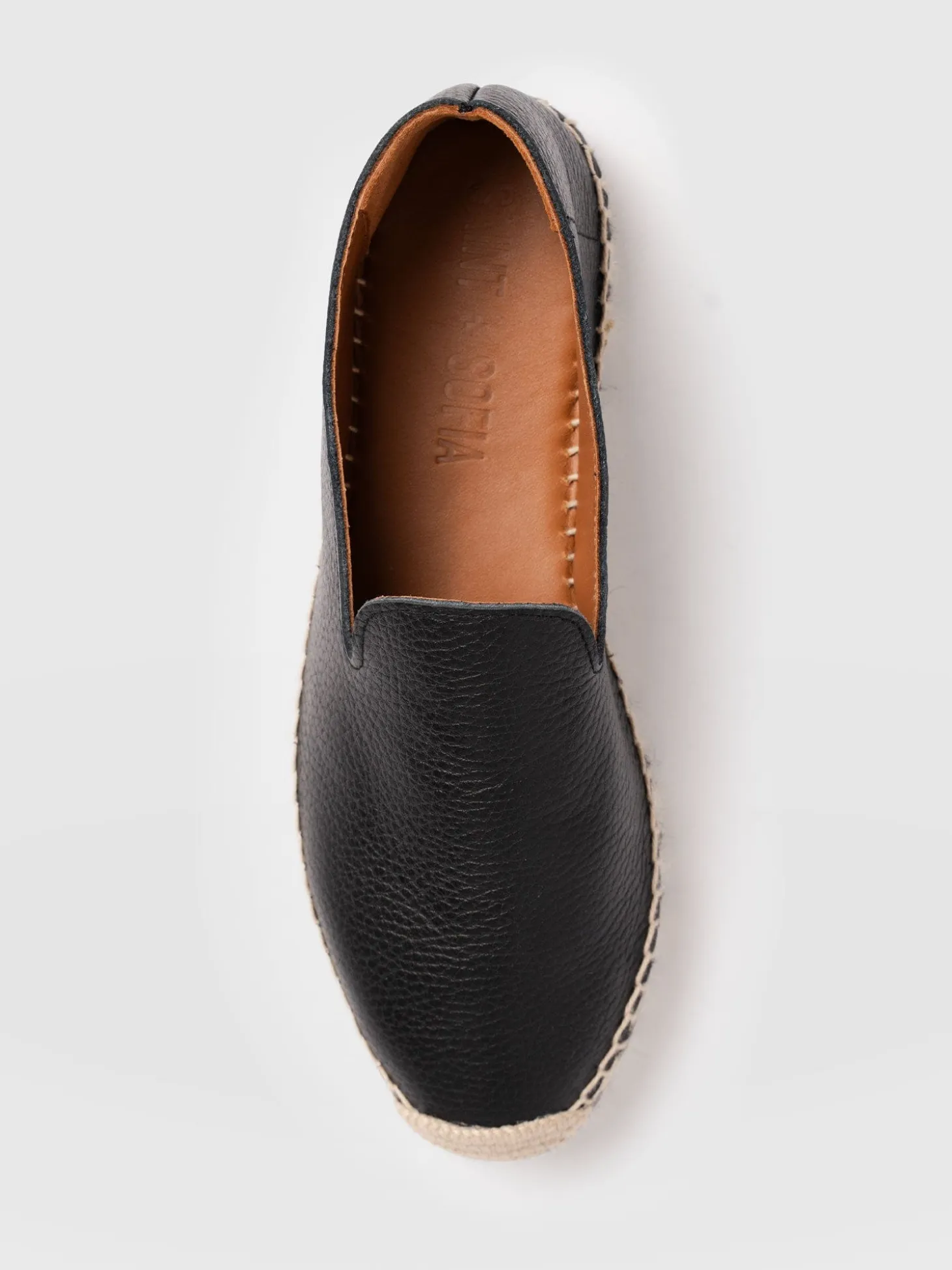 Hampton Espadrilles - Black Leather
