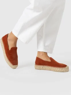 Hampton Espadrilles - Burnt Orange Suede