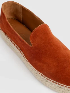 Hampton Espadrilles - Burnt Orange Suede