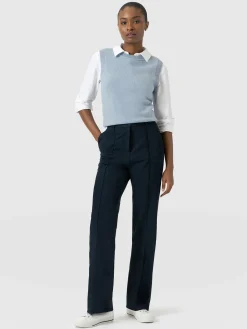 Harlow Straight Leg Pant - Navy