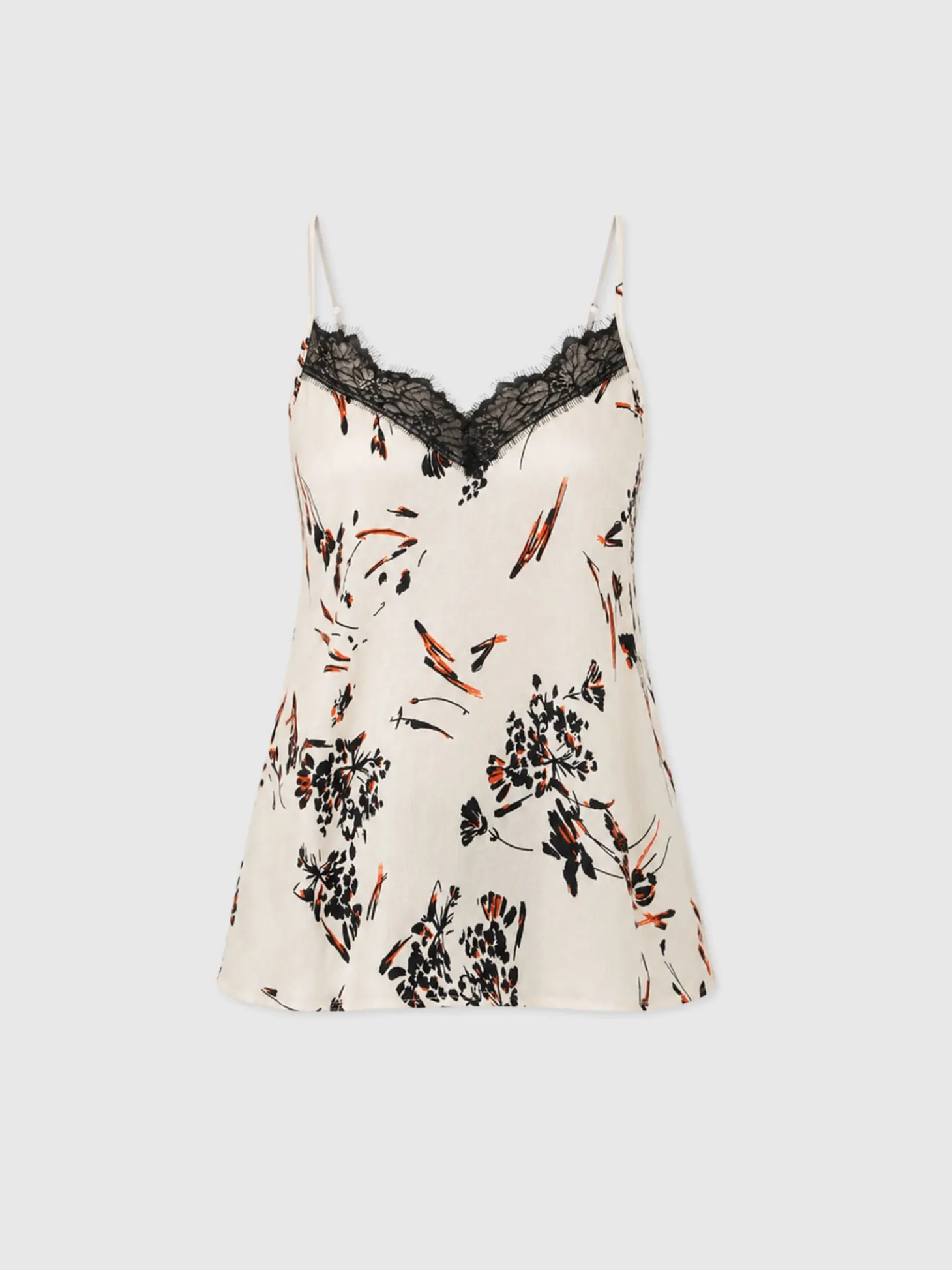 Harper Lace Cami - White Mist Floral