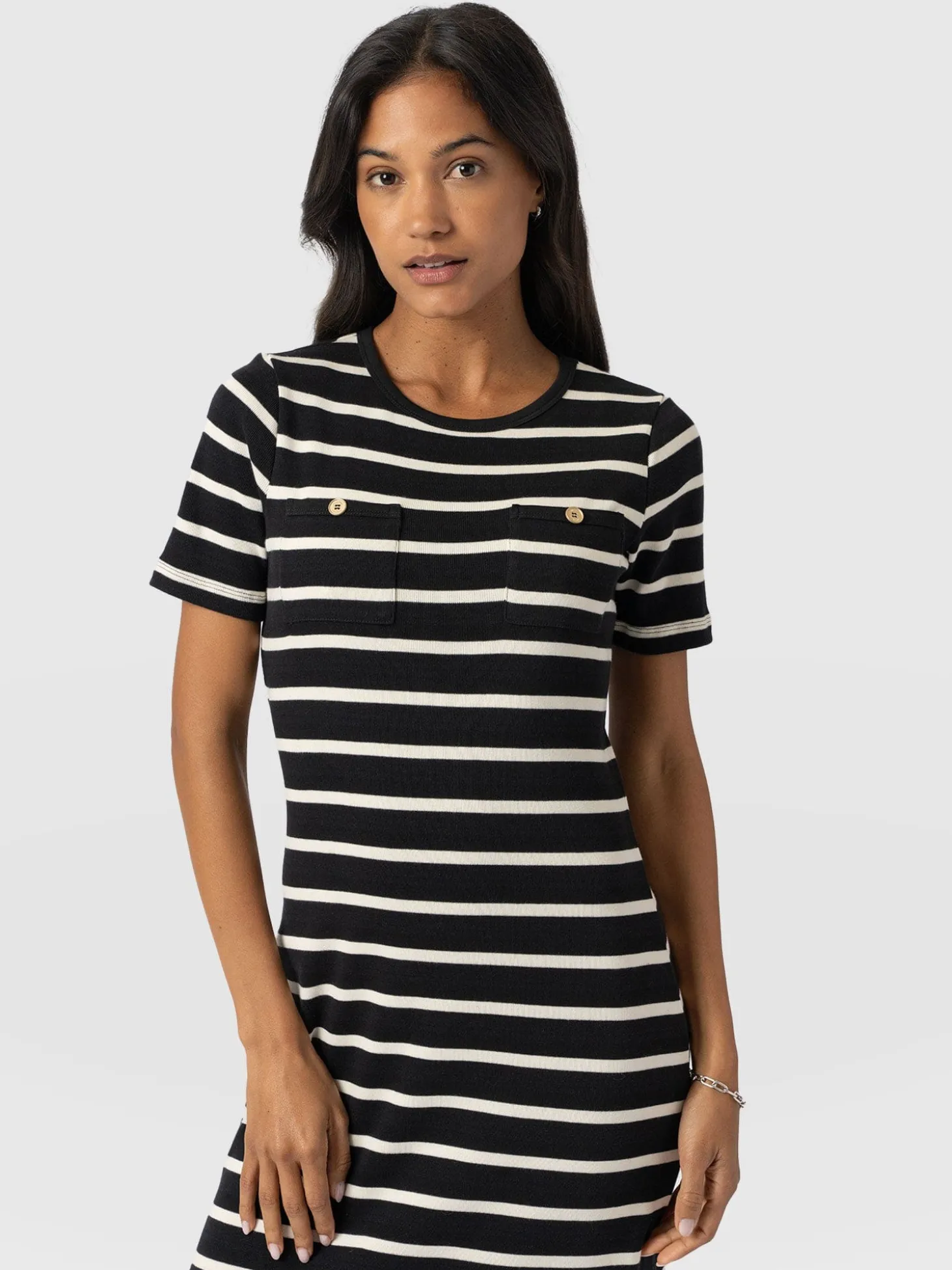 Helena T-Shirt Dress - Stripe