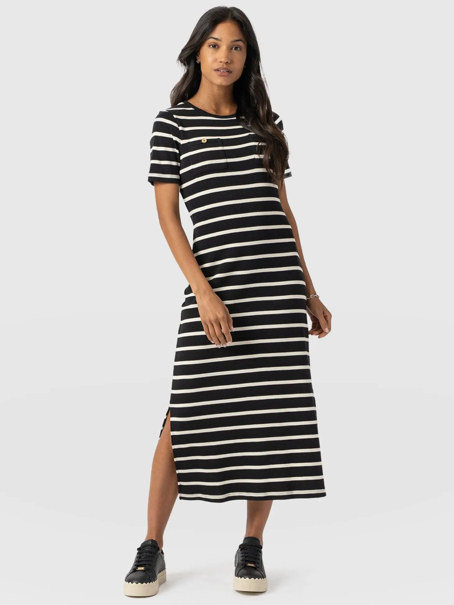 Helena T-Shirt Dress - Stripe