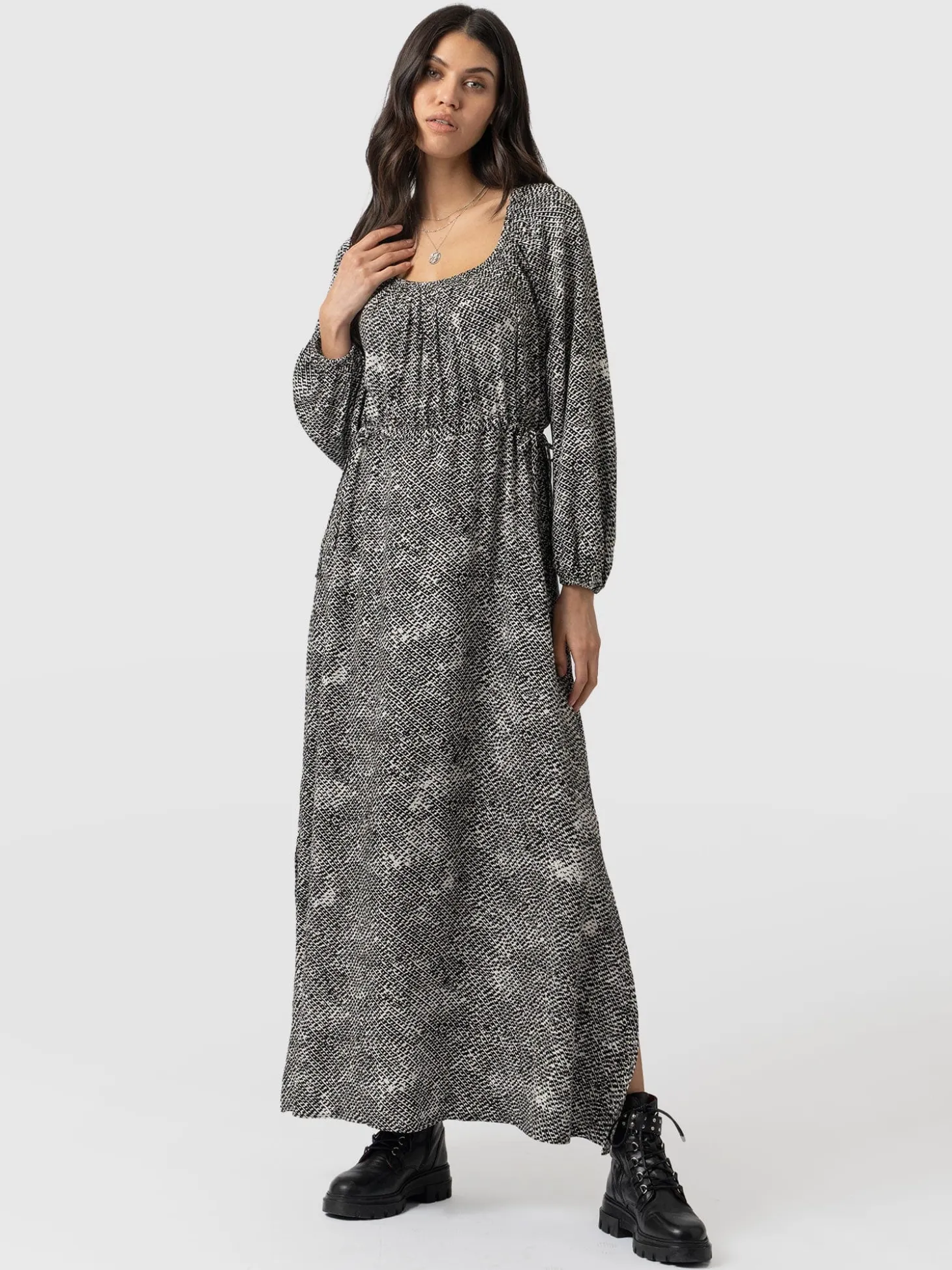 Henrietta Dress - Monochrome Gothica