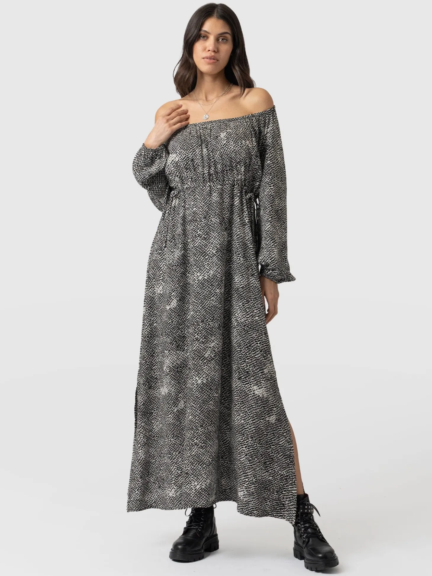 Henrietta Dress - Monochrome Gothica