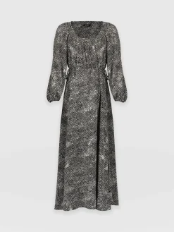 Henrietta Dress - Monochrome Gothica