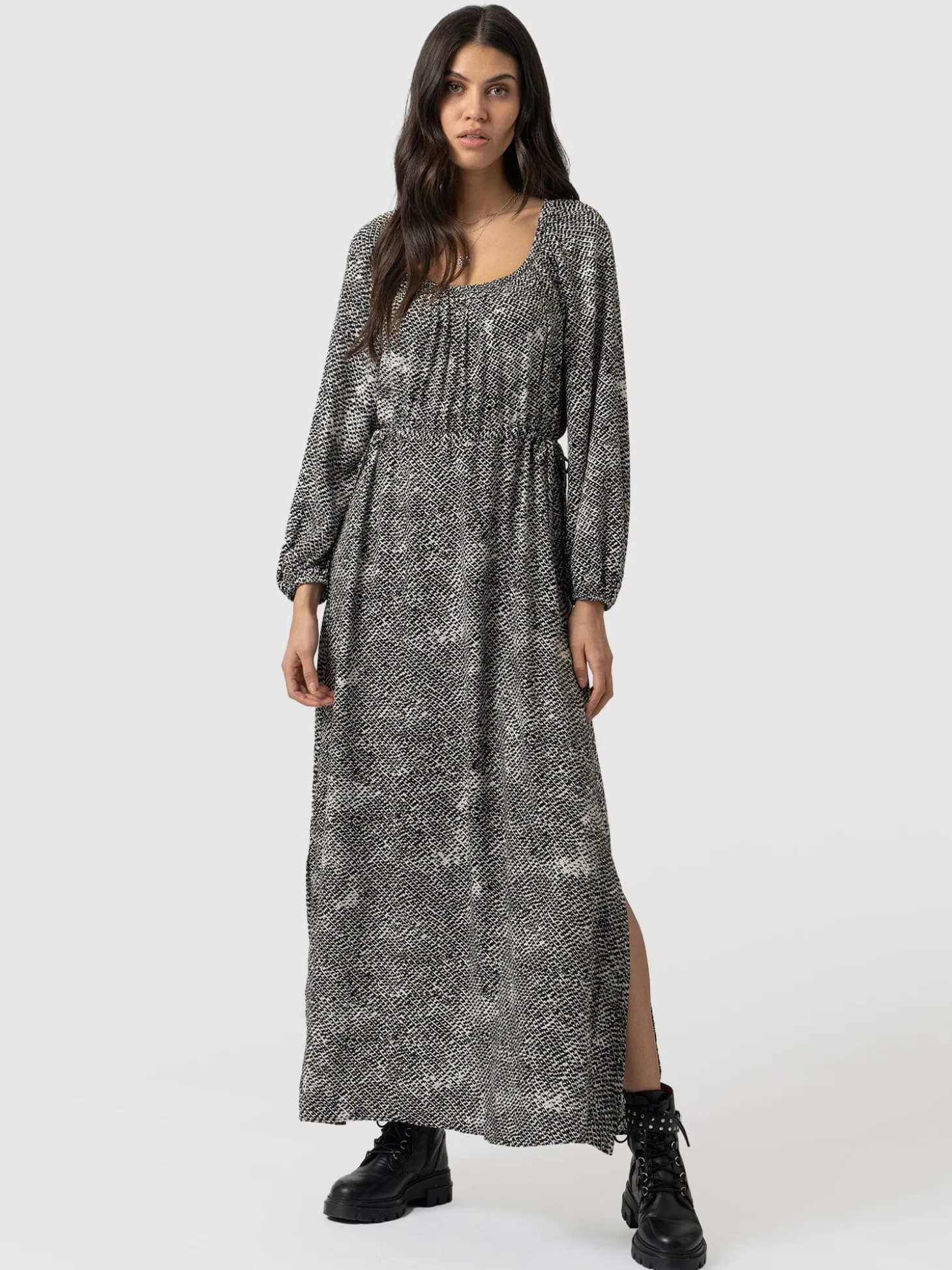 Henrietta Dress - Monochrome Gothica