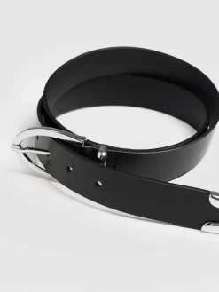 Hoxton Belt - Black/Silver