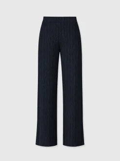 Hoxton Straight Leg Pant - Navy Textured