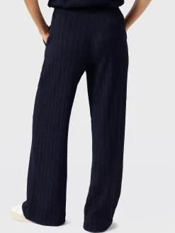 Hoxton Straight Leg Pant - Navy Textured