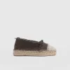 Ivy Frayed Espadrille Pumps - Khaki