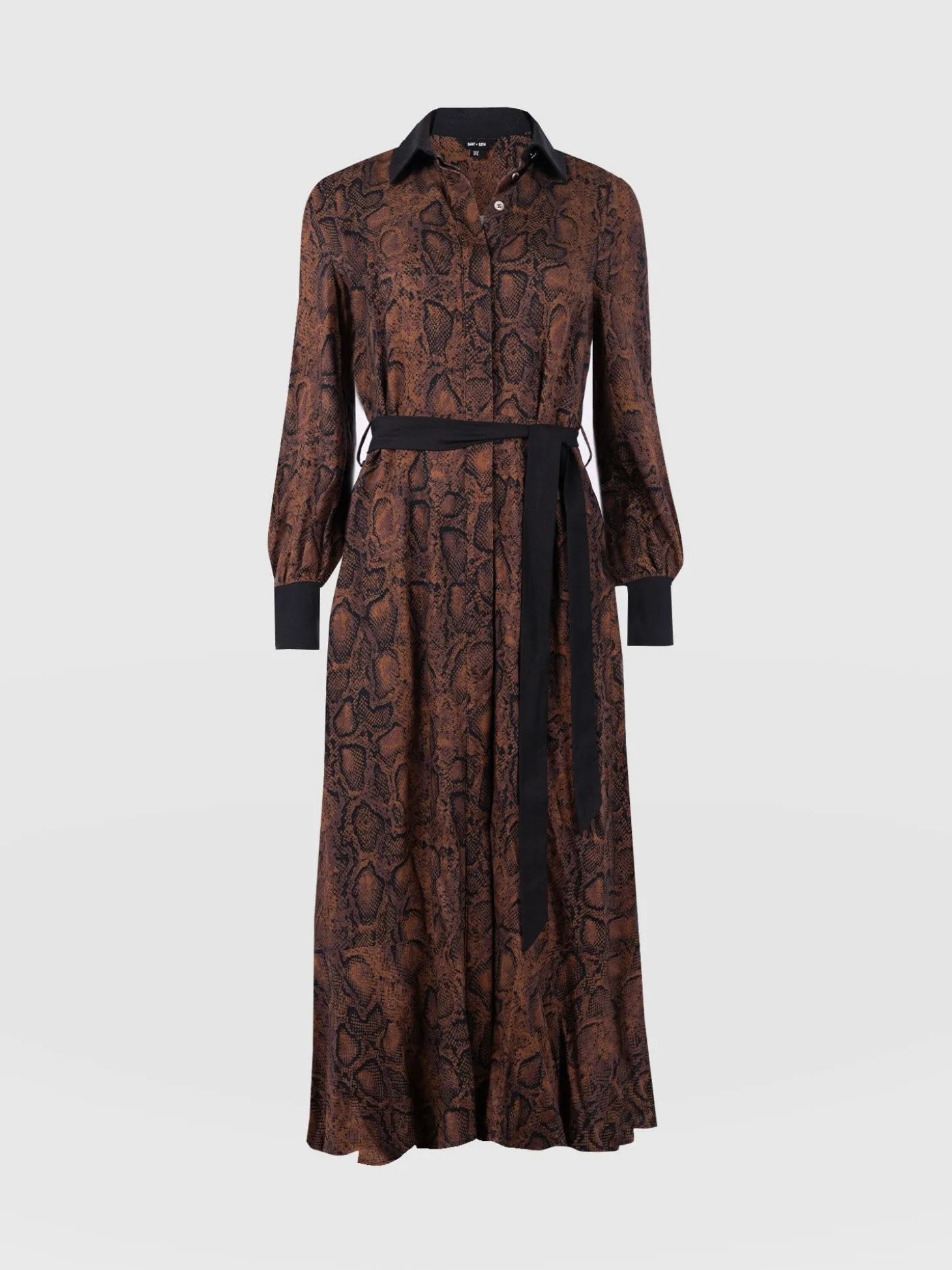 Jacqueline Shirt Dress - Brown Snake