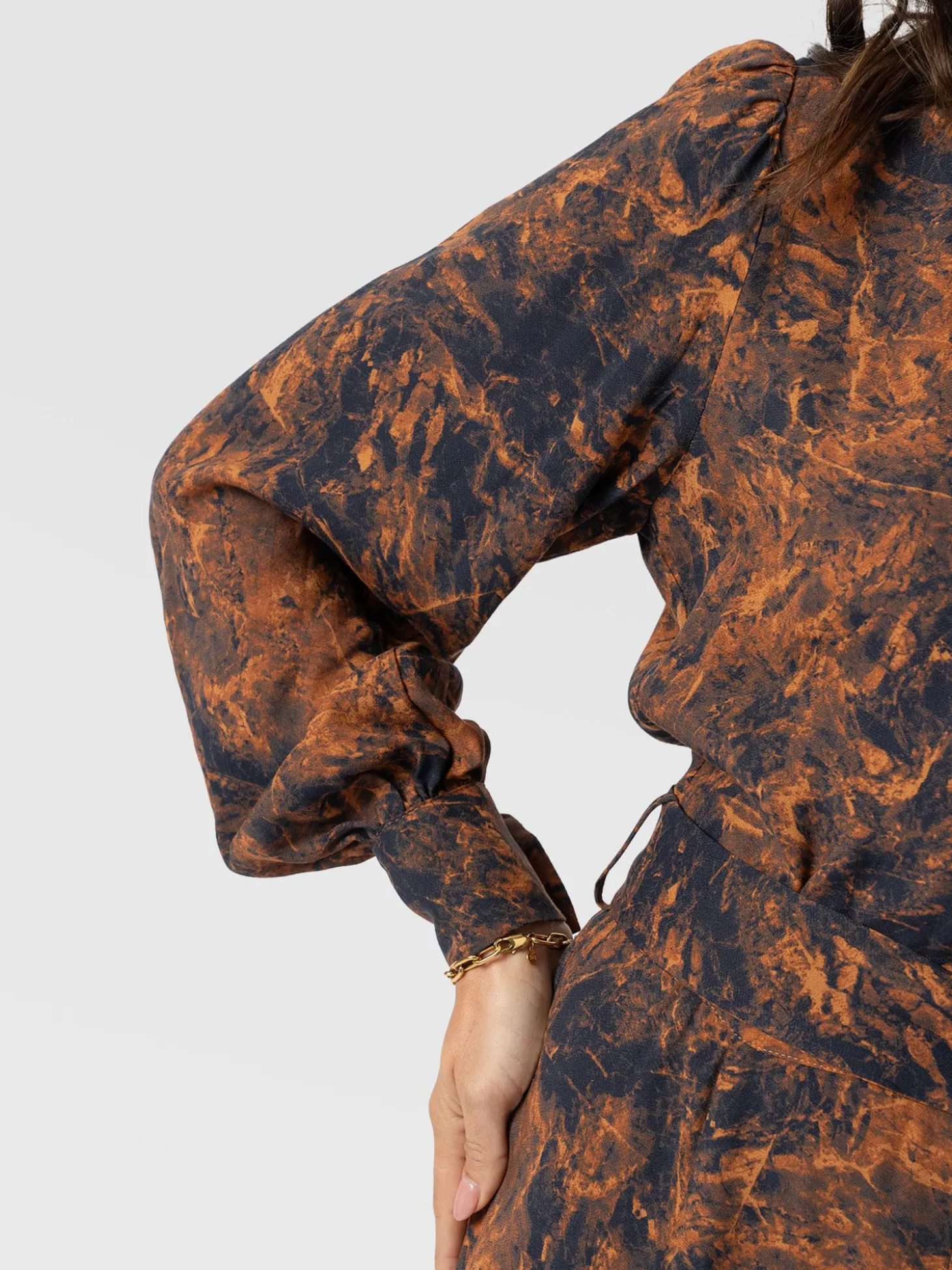 Joselyn Mini Dress - Brown Marble