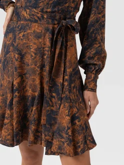 Joselyn Mini Dress - Brown Marble