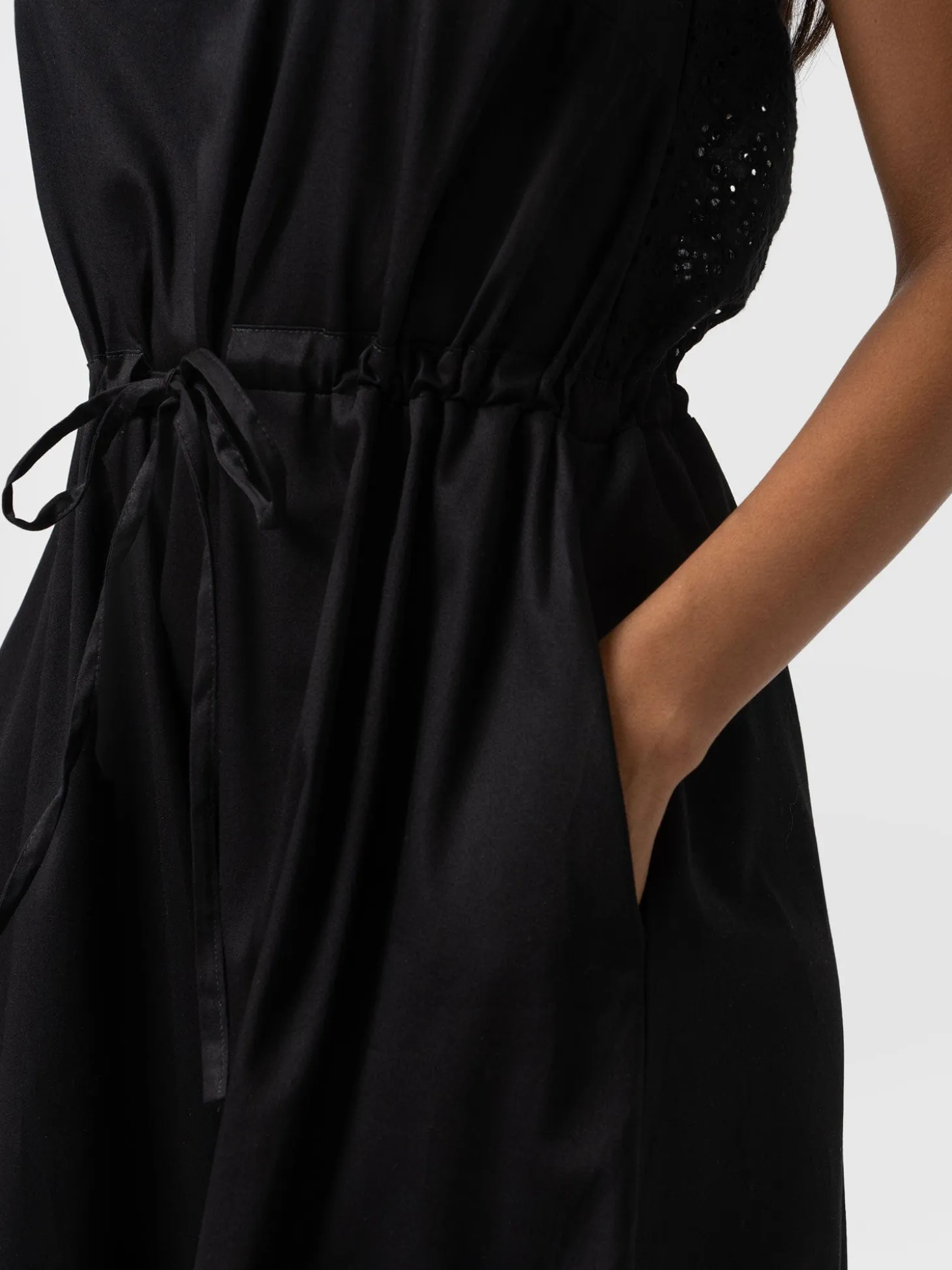 Kara Dress - Black Broderie