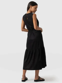 Kara Dress - Black Broderie