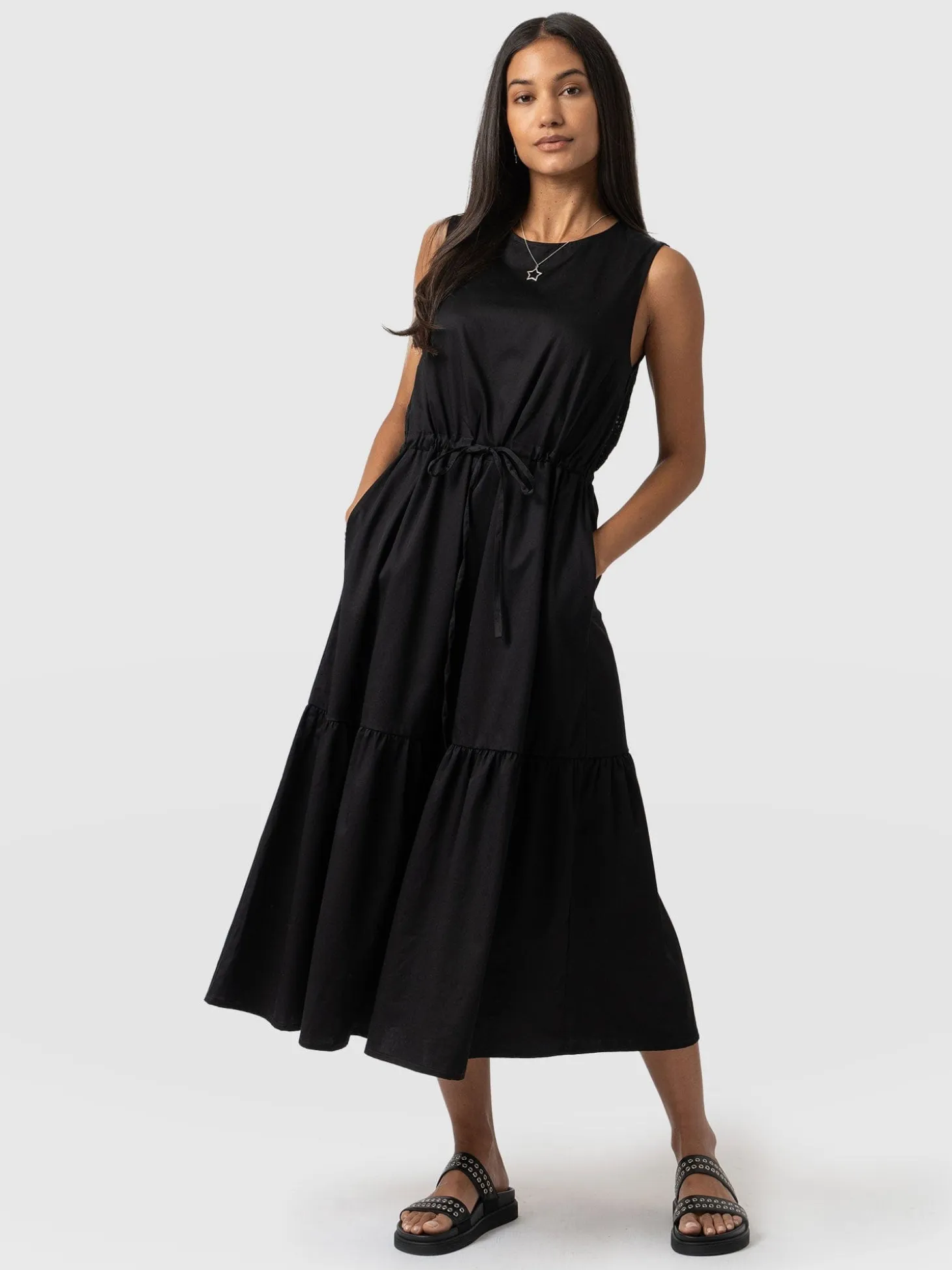 Kara Dress - Black Broderie