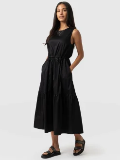 Kara Dress - Black Broderie